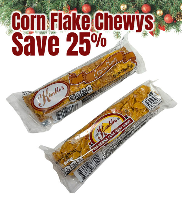 `  Save 25% Online - Kimble's Corn Flake Chewys - Now in two flavors - Peanut Butter and Cocoa!