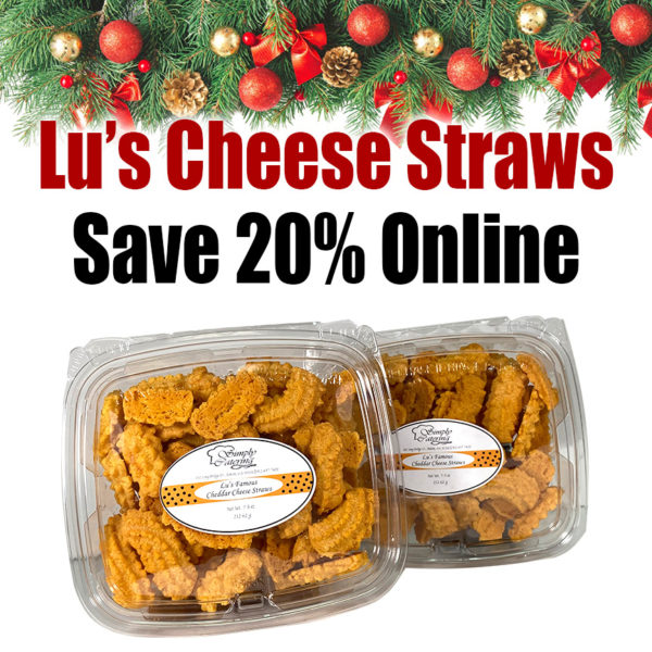 `  Save 20% Online - Lu's Famous Cheese Straws