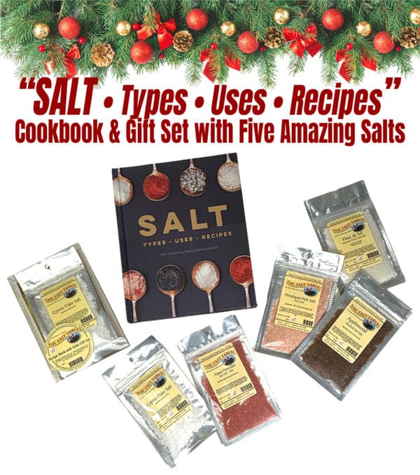 `  Save $10.00 Online - SALT Recipe Book with Selection of Five Salts - Gift Set