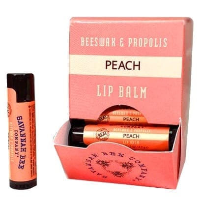 peach lip balm